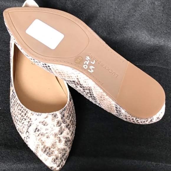 Lucky BrandBylando Snake Print Leather Slip Ons - Picture 5 of 8